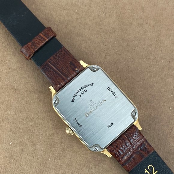 Vintage Daniel Mink "Capri" Swiss Made Watch,  Elegant Tank Styled 18 Ka… - Picture 4 of 6